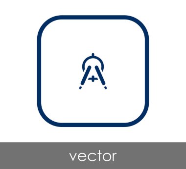 Çizim pusula simgesini, vektör çizim