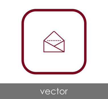 web tasarım ve uygulamalar için zarf simgesi