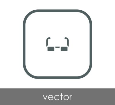 gözlük simgesi vektör illüstrasyonu