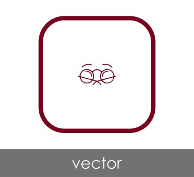 gözlük simgesi vektör illüstrasyonu