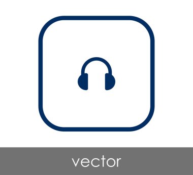 kare kulaklık kutsal kişilerin resmi, vektör çizim