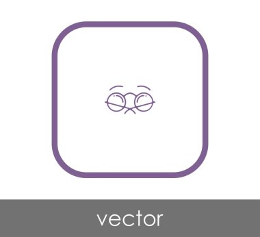 gözlük simgesi vektör illüstrasyonu