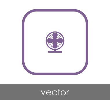 fan simge, sembol, vektör çizim 