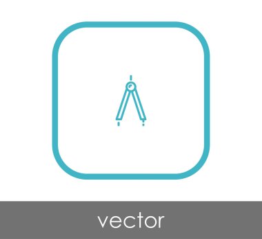 Çizim pusula simgesini, vektör çizim