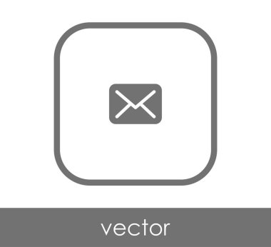 web tasarım ve uygulamalar için zarf simgesi