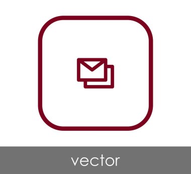 web tasarım ve uygulamalar için zarf simgesi