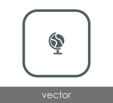 Dünya simgesinin vektör illüstrasyon tasarımı