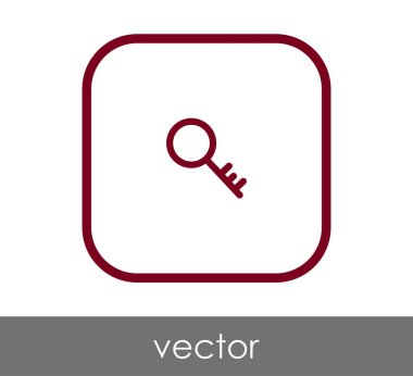 ev anahtar simgesi, vektör çizim