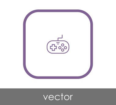 Oyun çubuğu düz simgesi