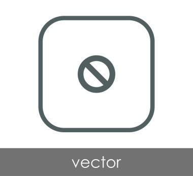 Yasak işareti simgesi