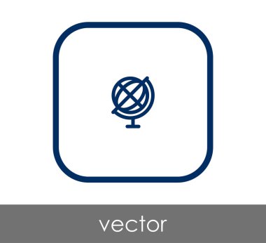 Dünya simgesinin vektör illüstrasyon tasarımı