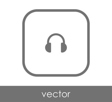 kare kulaklık kutsal kişilerin resmi, vektör çizim