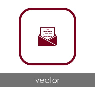 web tasarım ve uygulamalar için zarf simgesi