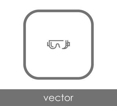 gözlük simgesi vektör illüstrasyonu