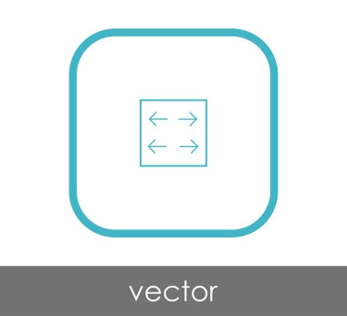 simgesini, genişletin işareti, vektör çizim 