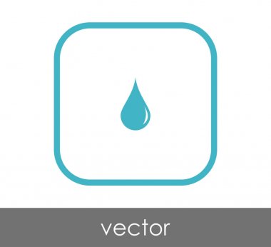 vektör çizim tasarım damla simgesinin