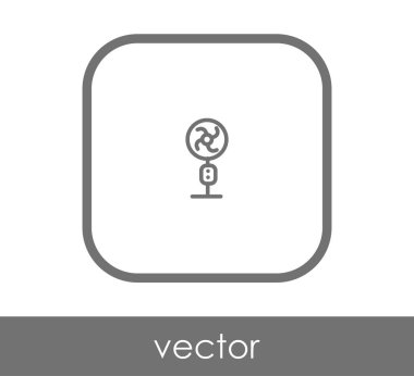 fan simge, sembol, vektör çizim 