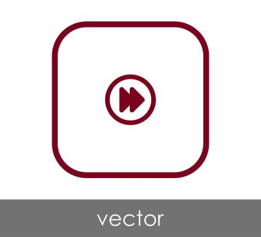 web tasarım ve uygulamaları için hızlı ileri simge