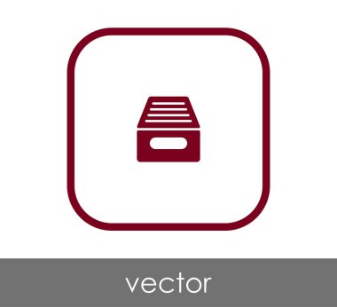 vektör çizim tasarım Arşiv simgesinin