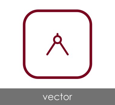 Çizim pusula simgesini, vektör çizim