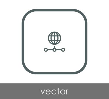 Dünya simgesinin vektör illüstrasyon tasarımı