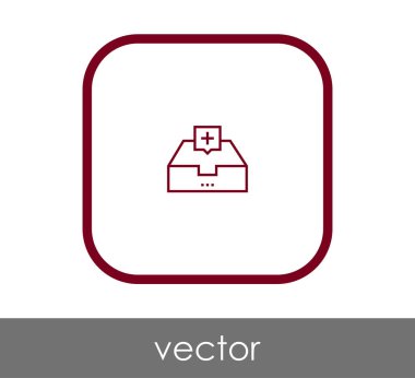 vektör çizim tasarım Arşiv simgesinin