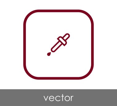 Bırakıcı simgesi vektör illüstrasyonu