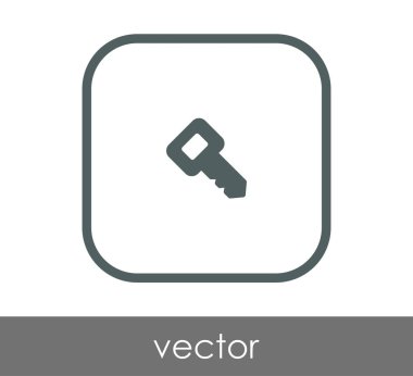 ev anahtar simgesi, vektör çizim