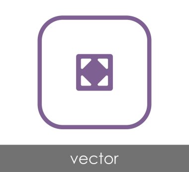 simgesini, genişletin işareti, vektör çizim 