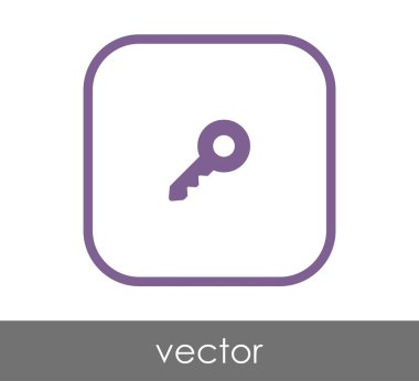 ev anahtar simgesi, vektör çizim