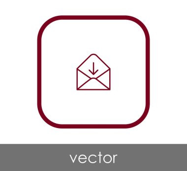 web tasarım ve uygulamalar için zarf simgesi