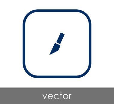 Bıçak düz simgesi