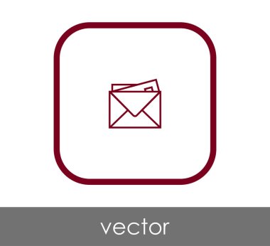 web tasarım ve uygulamalar için zarf simgesi