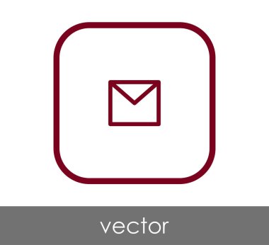 web tasarım ve uygulamalar için zarf simgesi