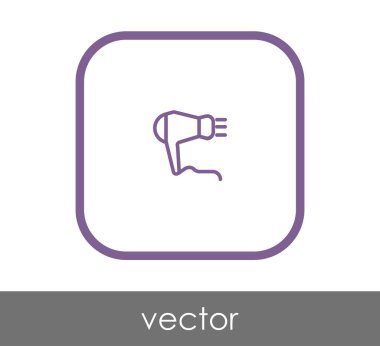 saç kurutma makinesi simgesini