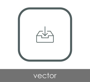 vektör çizim tasarım Arşiv simgesinin