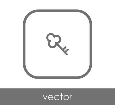 ev anahtar simgesi, vektör çizim