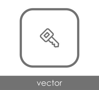 ev anahtar simgesi, vektör çizim