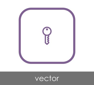 ev anahtar simgesi, vektör çizim