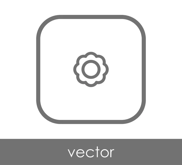 Icono web flor — Vector de stock