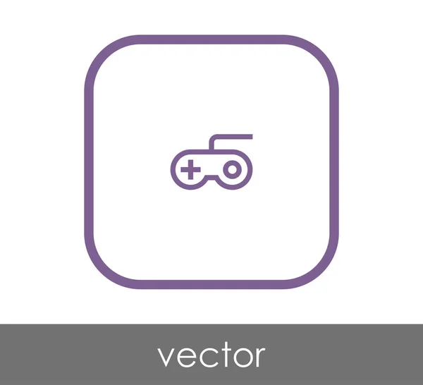 Joystick icono plano — Vector de stock