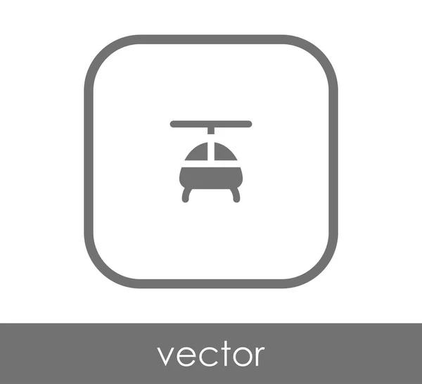 Ícone web helicóptero — Vetor de Stock