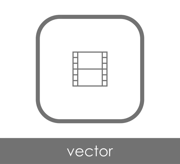 Icono web de película — Vector de stock