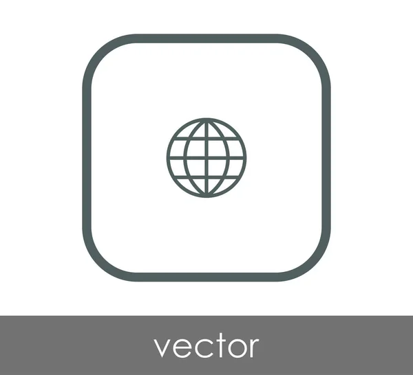 Vektor Illustration Design Des Globus Symbols — Stockvektor