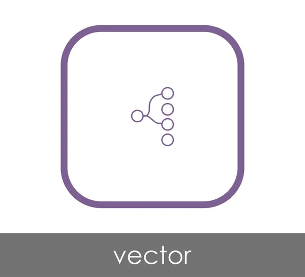 Hiërarchie web pictogram — Stockvector