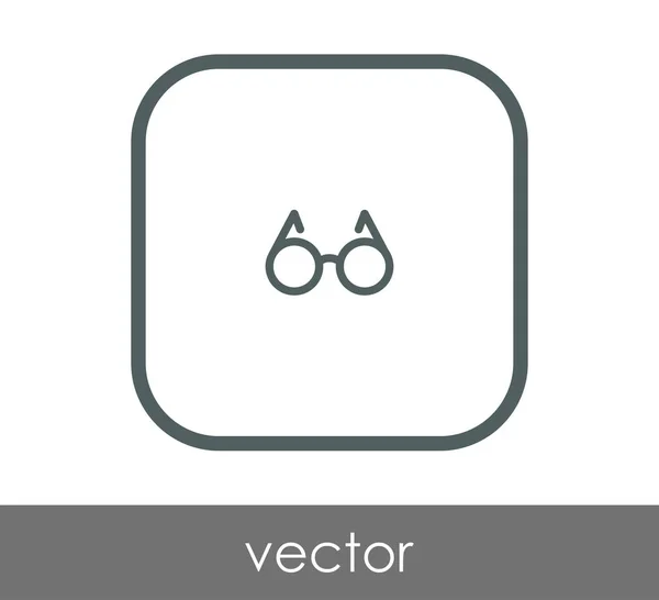 Anteojos Icono Vector Ilustración — Vector de stock