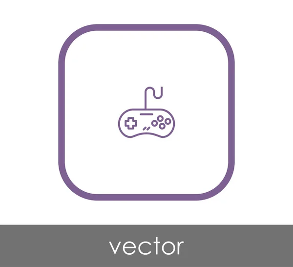 Juego joystick icono — Vector de stock