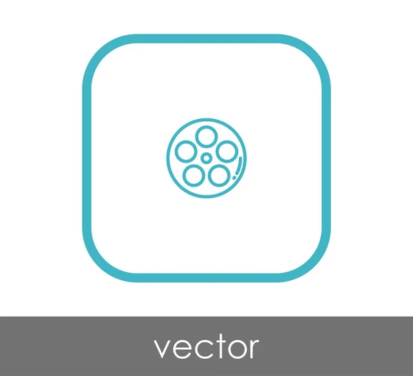 Icono web de película — Vector de stock