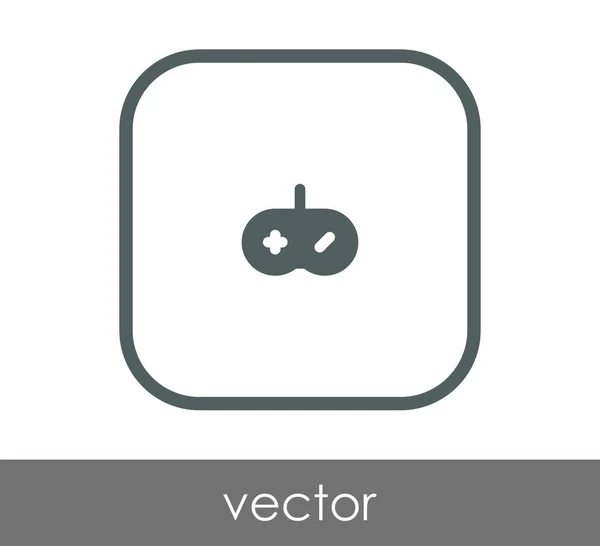 Joystick icono plano — Vector de stock