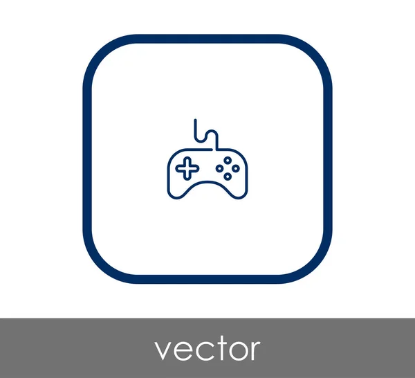 Joystick icono plano — Vector de stock